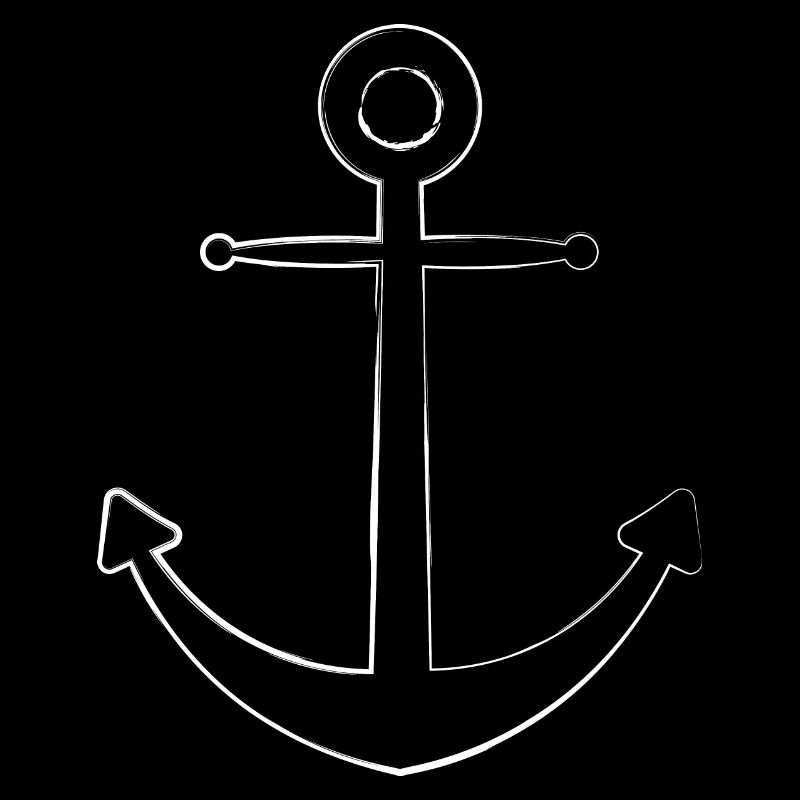 Ancre dessinée à la main