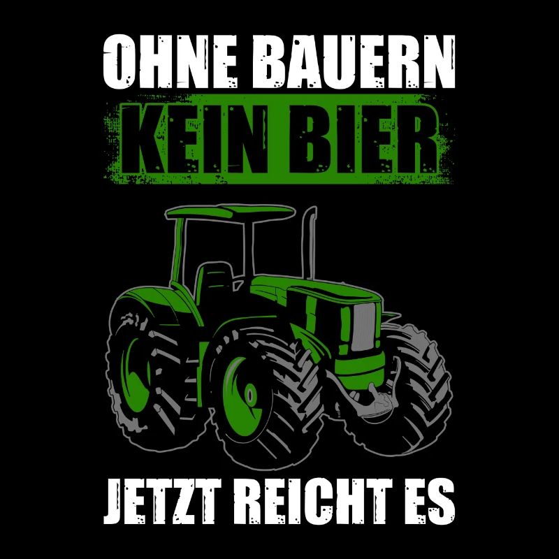 Without farmer, tractor, farmer, farmer