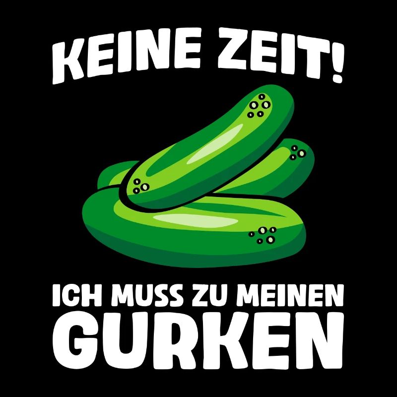 Pas le temps! Drôle de concombre cornichon amateur de concombre