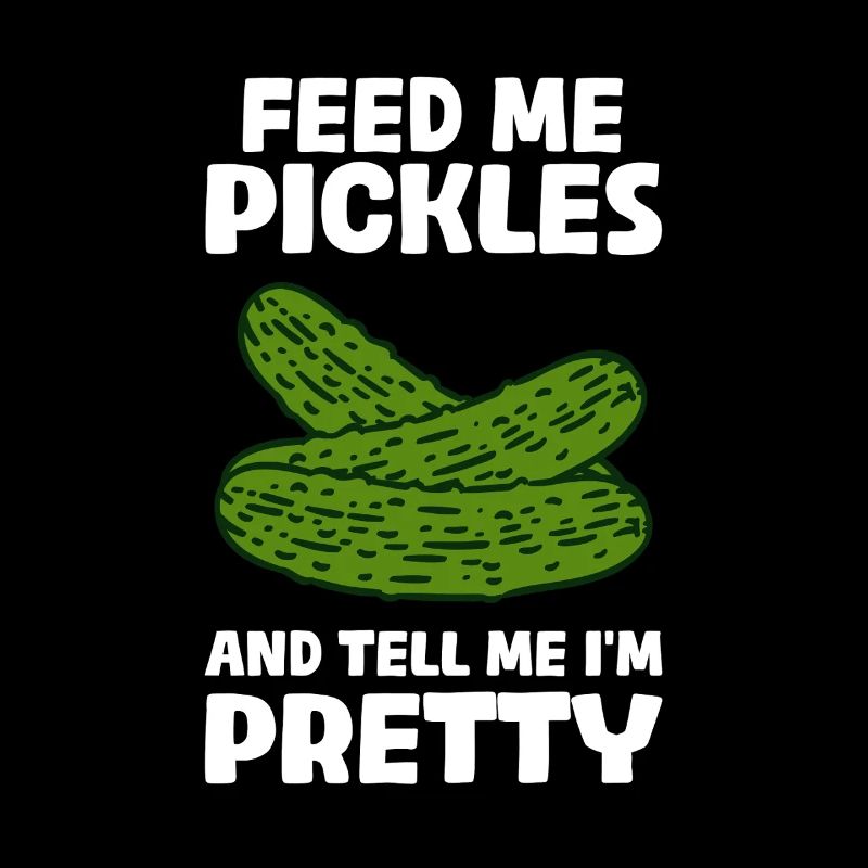 Nourris-moi de cornichons Concombre drôle Concombre Amateur de concombre