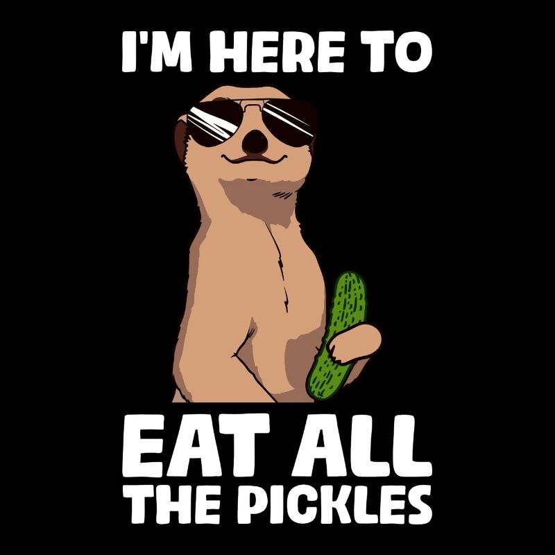 Here to eat Funny Cucumber Pickle Cucumber Lovers