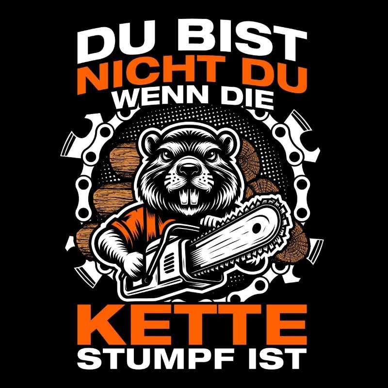 Kette stumpf Holz machen Holzfäller Waldarbeiter