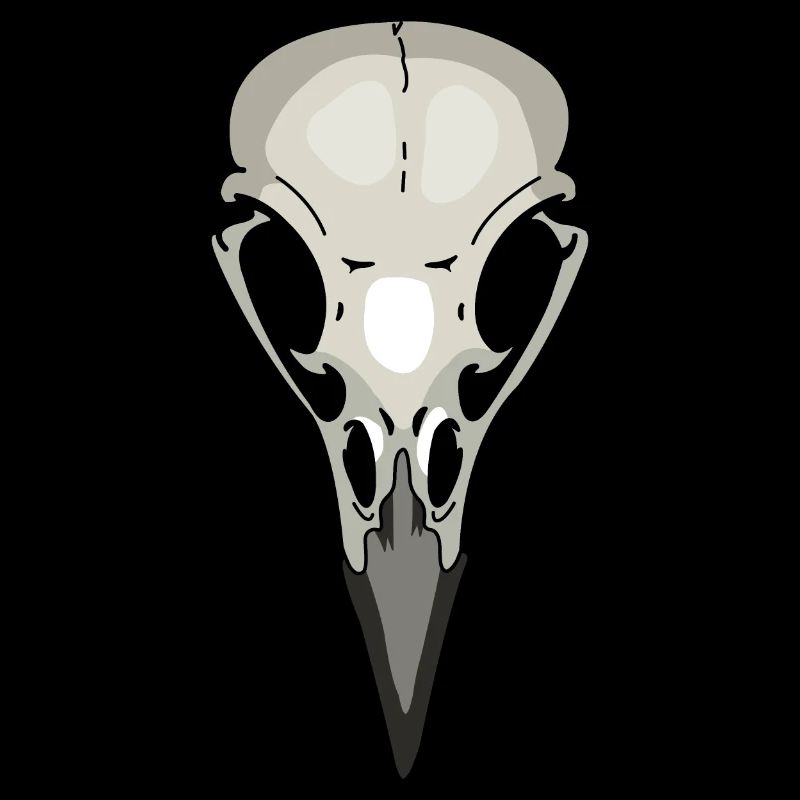 crow skeleton raven