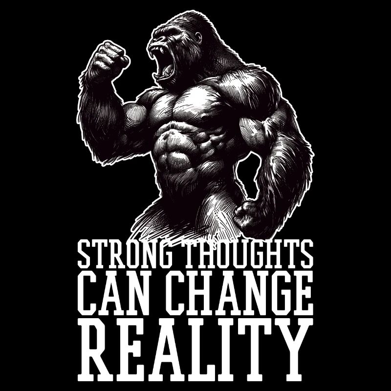Sarke Thoughts Gorilla Cadeau de motivation