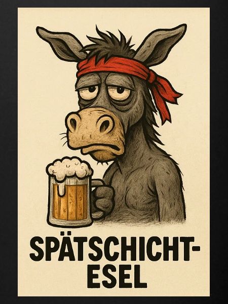 Spätschicht Esel