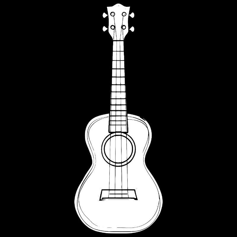 Ukulele Instrument Drawing