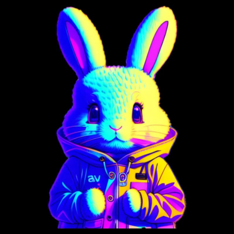 Lapin de style urbain