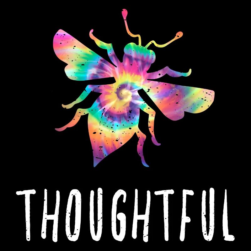 Tie Dye Bee Thoughtful Biene Be Thoughtful