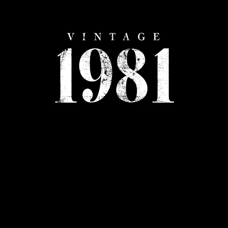 Vintage 1981 Phrase d’anniversaire Slogan