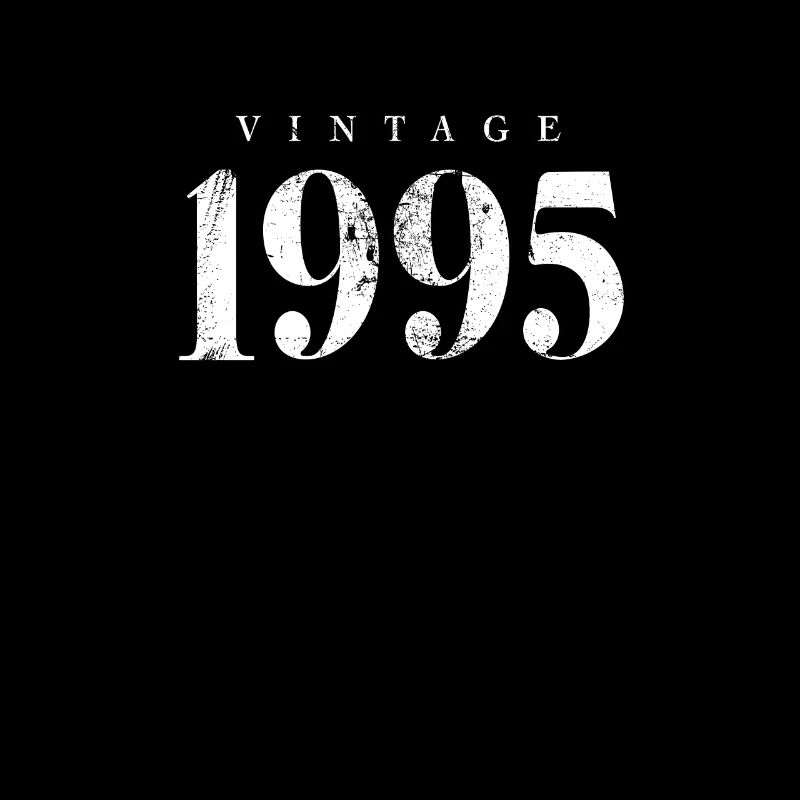 Vintage 1995 anniversaire Phrase Slogan