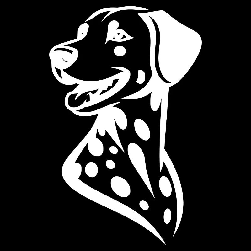 Stolzer Dalmatiner knuffiges Hunde Porträt