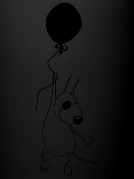 Bully mit Luftballon