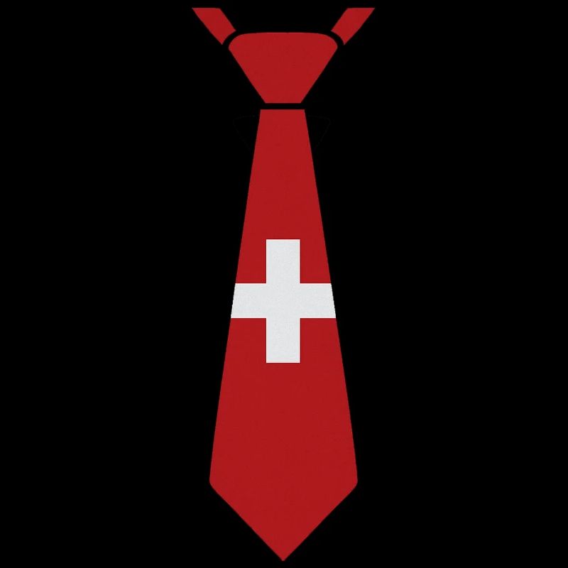 Schweizer Krawatte – Flaggendesign