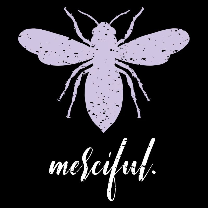 Lila Pastell Bee Merciful Biene Be Merciful