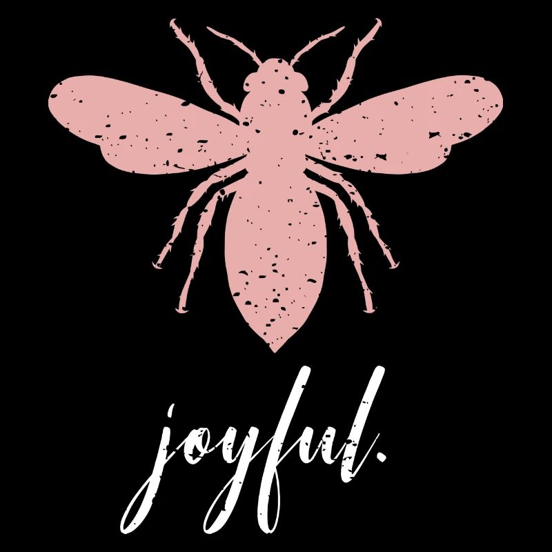 Abeille rose Abeille joyeuse Soyez joyeuse