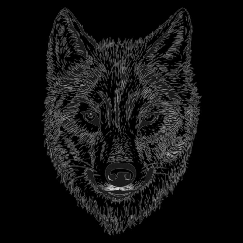 Wolfenkopf Line Drawing