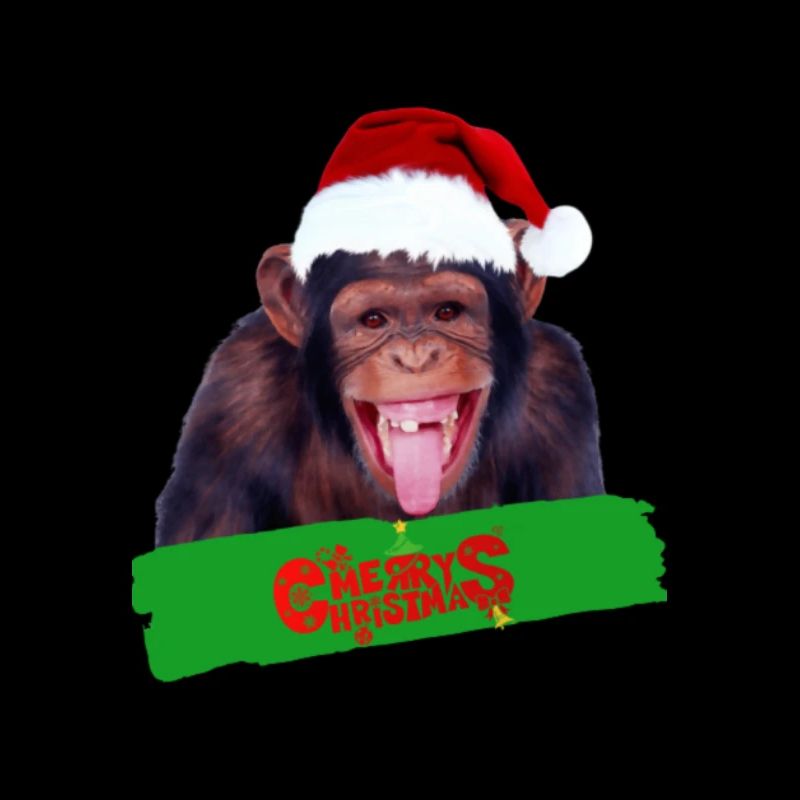 Affe mit grün