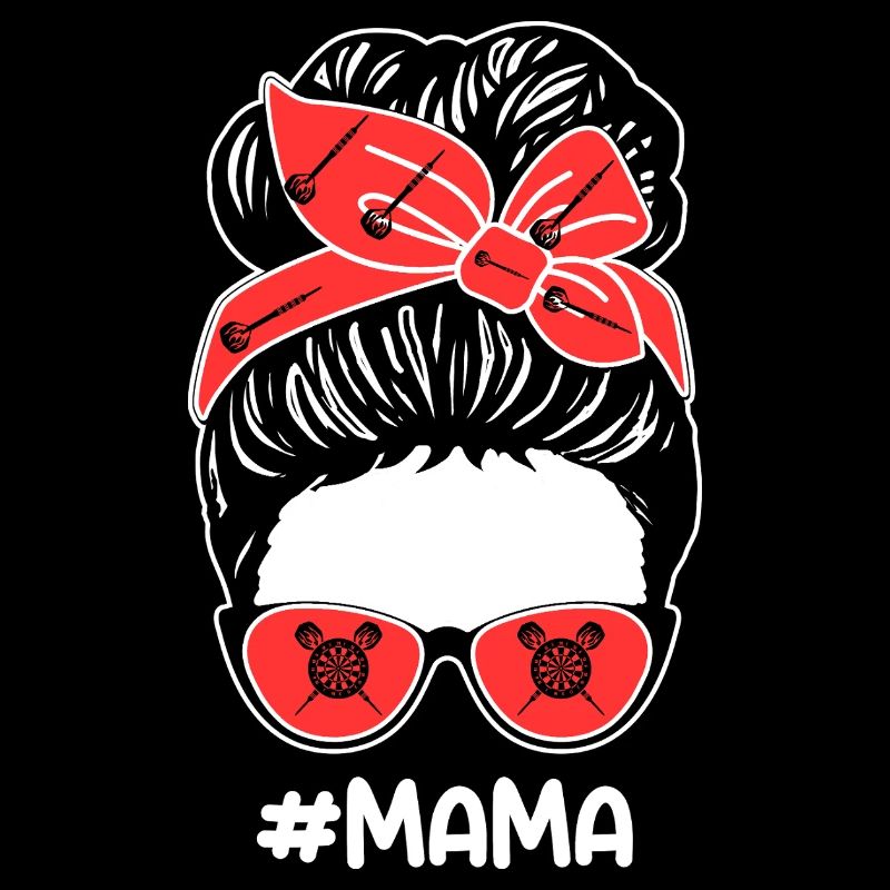 Joueuse de fléchettes maman maman fléchettes