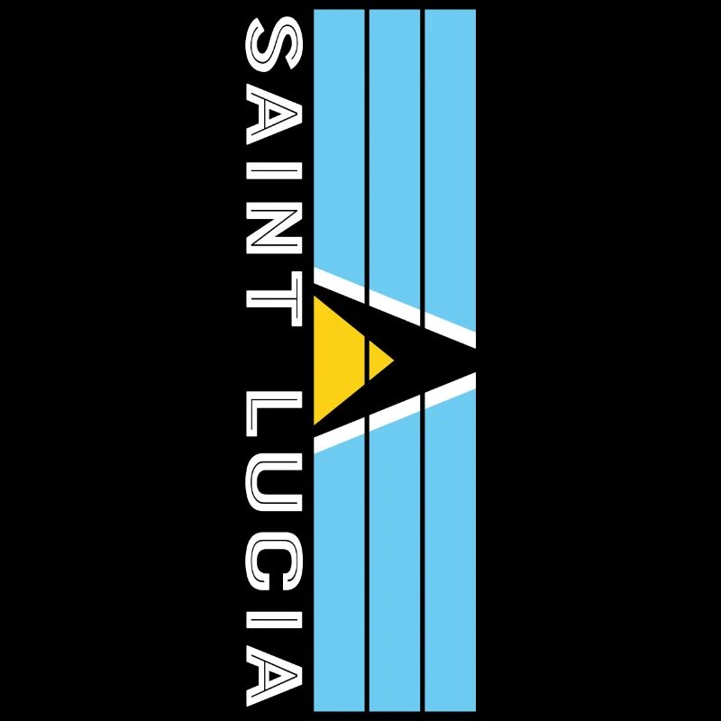 Sainte-Lucie couleur du pays en rayures