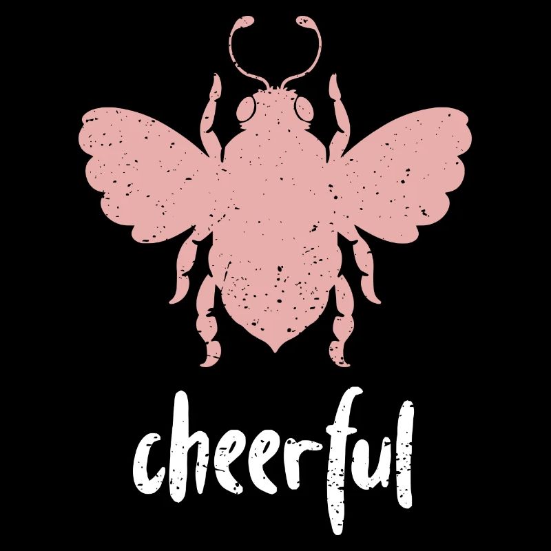 Pink Bee Cheerful Bee Be Cheerful