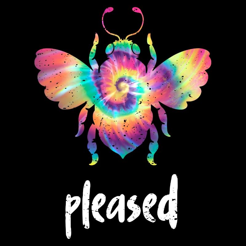 Tie Dye Bee Pleased Biene Be Pleased