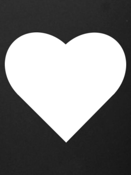 white heart