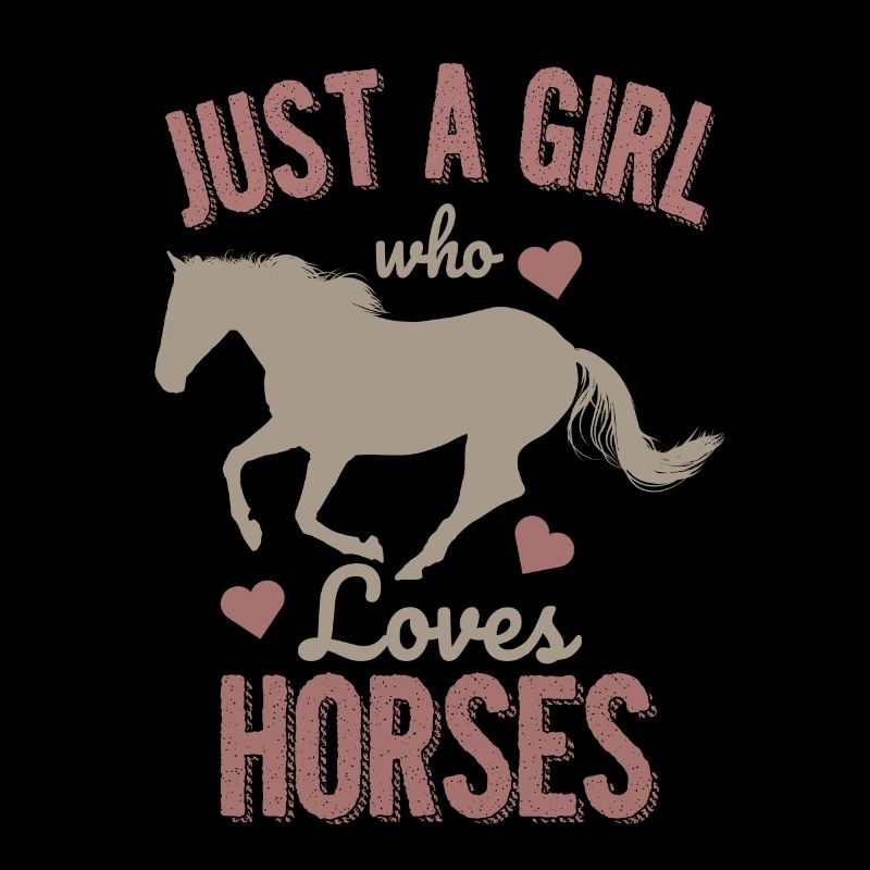 Nur ein Mädchen Pferde lieben Geschenk Pony Tier