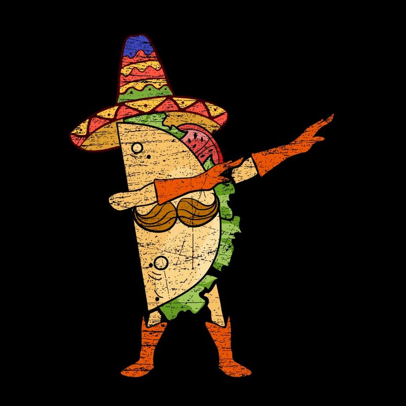 Dab Taco Mexico vintage mexican gift