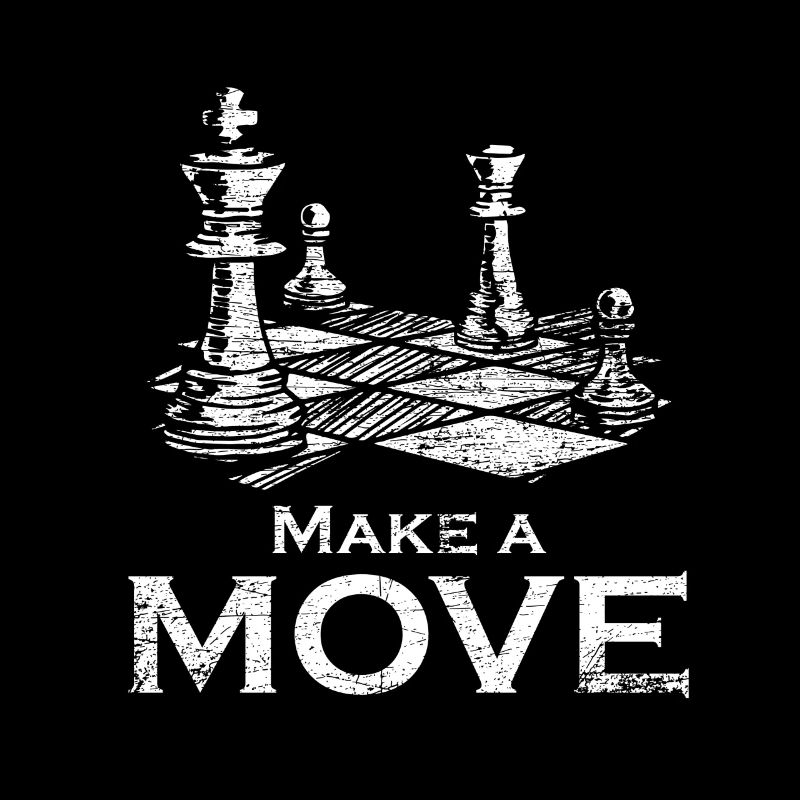 Chess make your move game strategy vintage