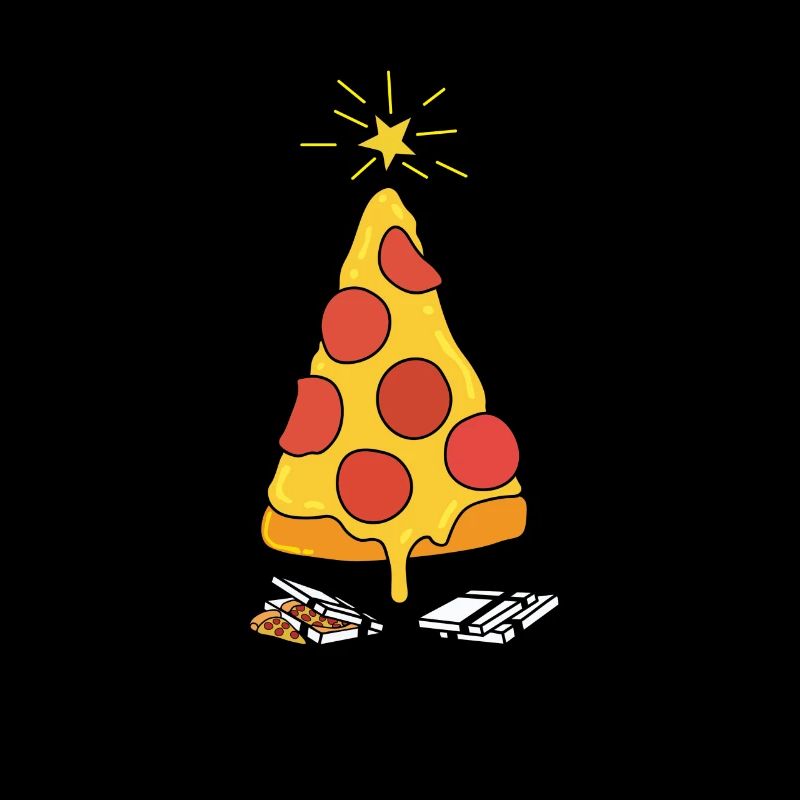 Arbre de Noël de pizza