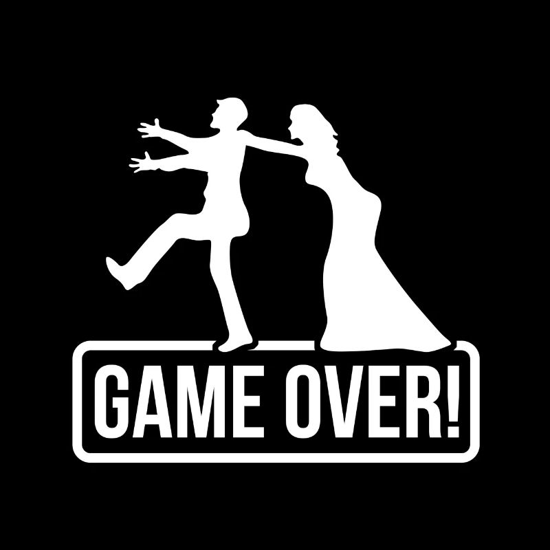 JGA Game over Braut Bräutigam