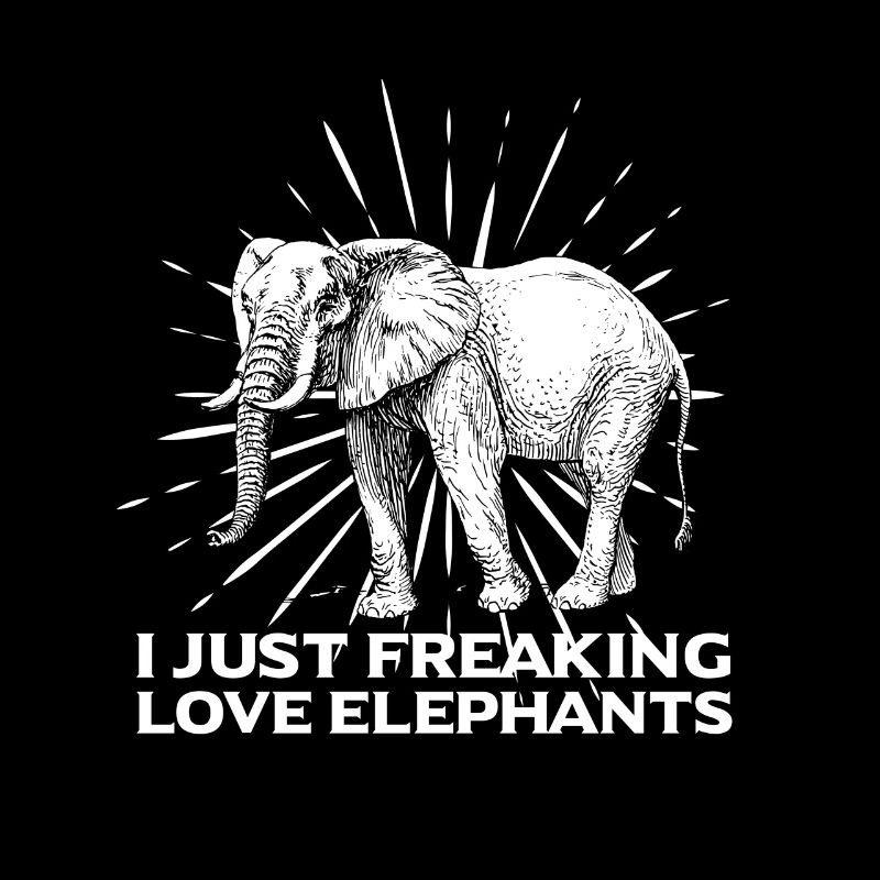 Elefant vintage Symbol bunt Muster Tier Geschenk