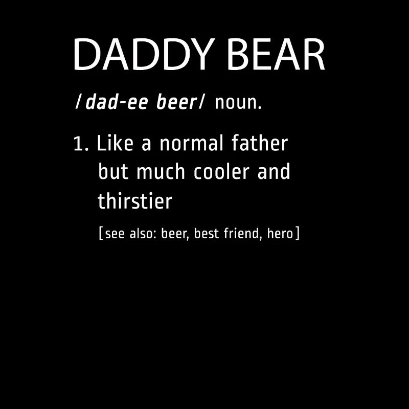 Definition bear fun father birthday gift daddy