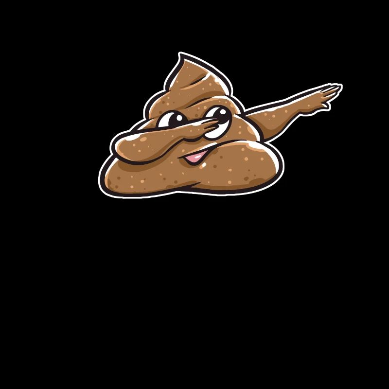 Dabbing Dab Tanz Scheisse Kacke Emoticon Geschenk