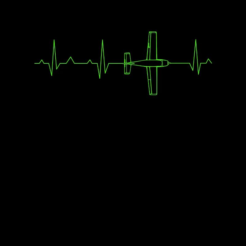 Battement cardiaque d'avion ECG