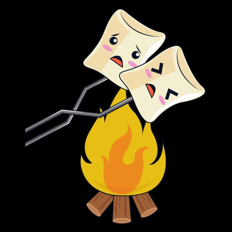 Marshmallows über dem Lagerfeuer / Pfadfinder