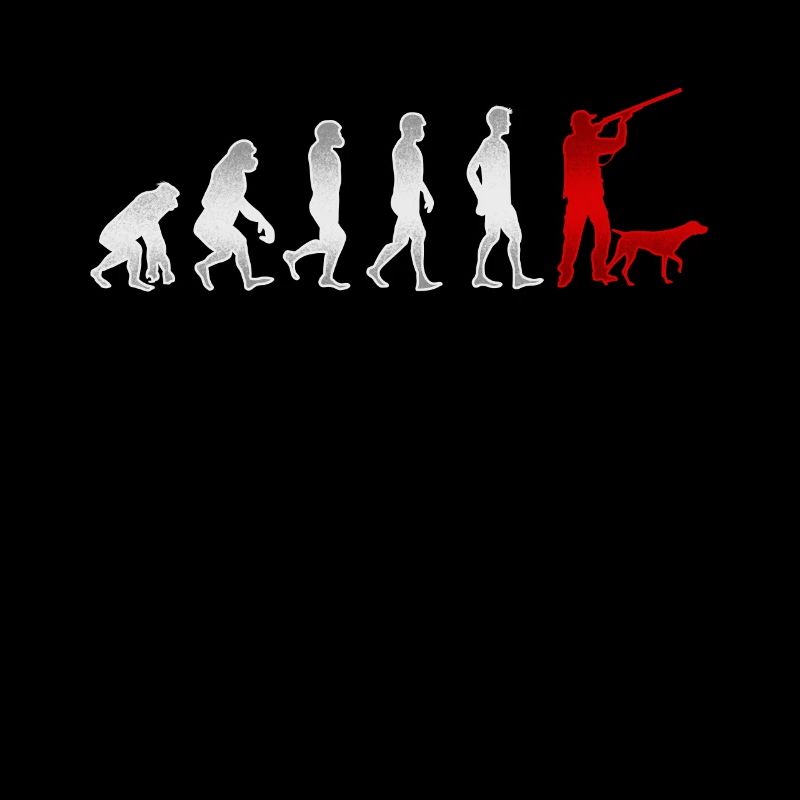 Evolution Jagen Jäger Jagd Jagdhund Geschenk