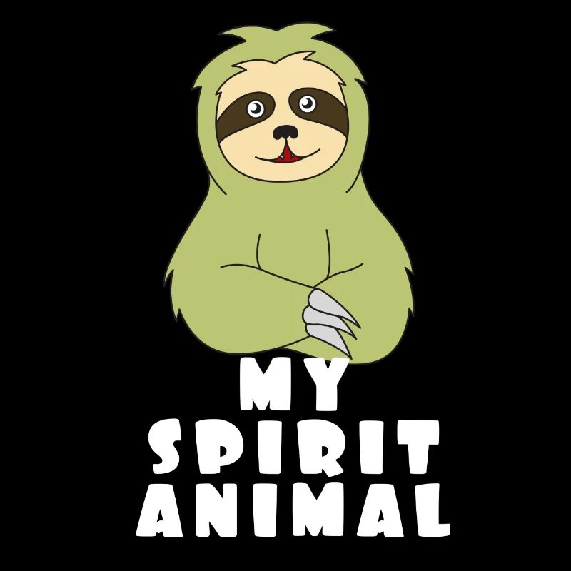 Paresseux mignon conception tshirt mon esprit animal