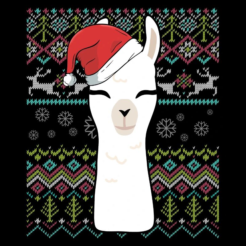 Llama de navidad