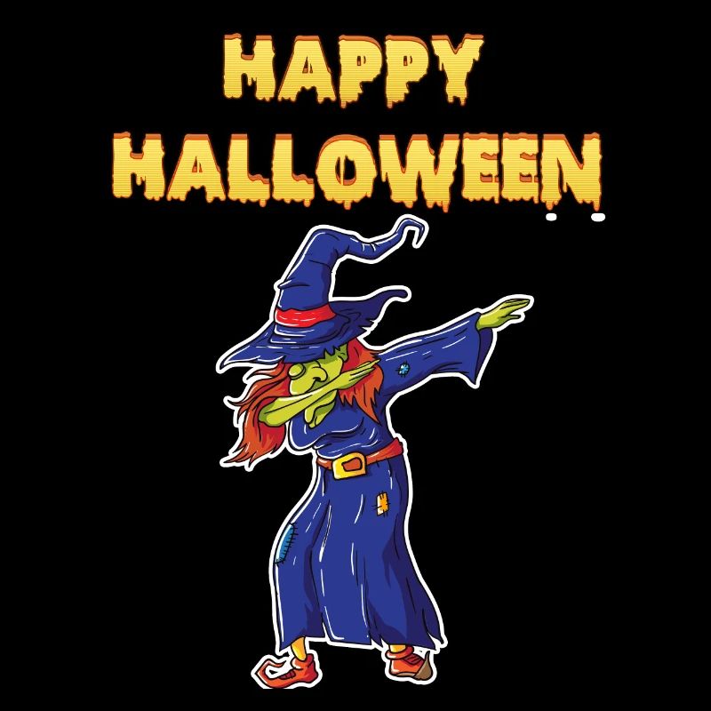 Happy Halloween Dabbing Witch