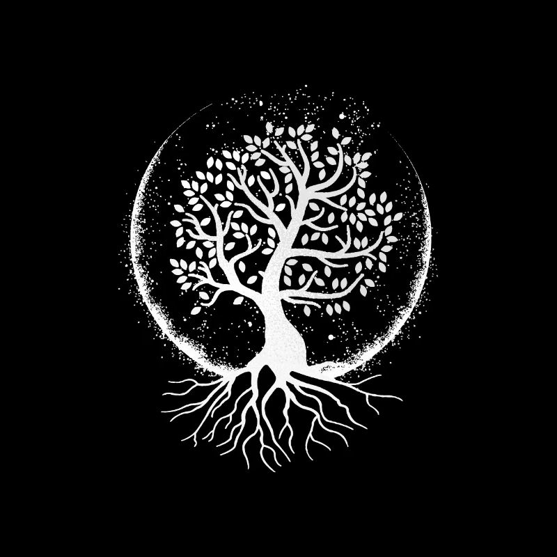 Lebensbaum (dunkler Hintergrund)