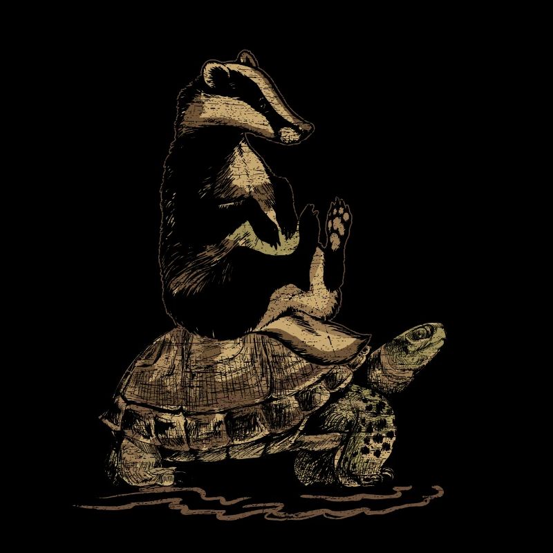 Badger and turtle