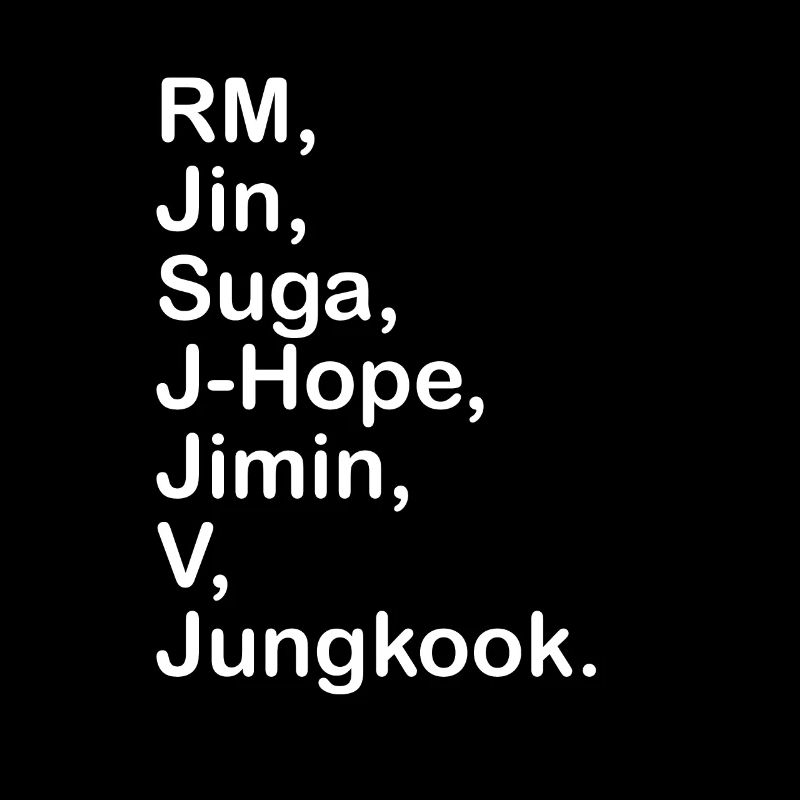 Cadeau nom coréen pop BTS