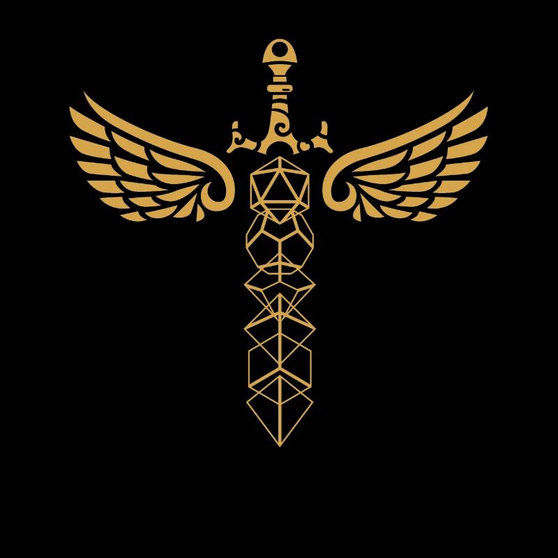 Ailé Polyédrique Dés Épée RPG sur table Addict