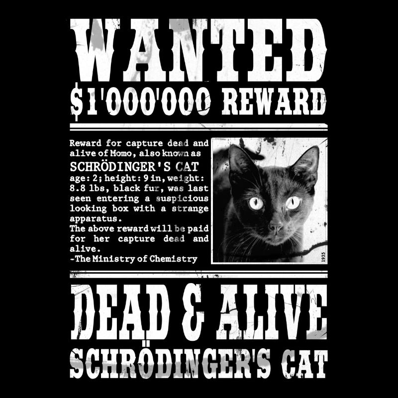 le chat de schrödinger blanc