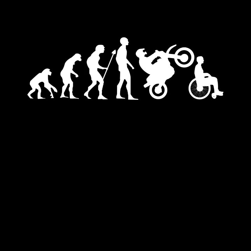 Evolution Motorrad Moped Cross Rollstuhl Geschenk