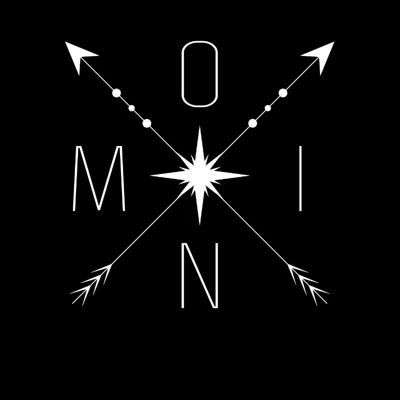 Stylish MOIN design with compass