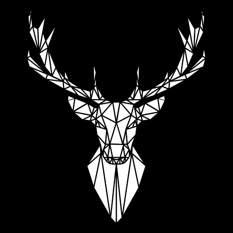 Stag art polygone