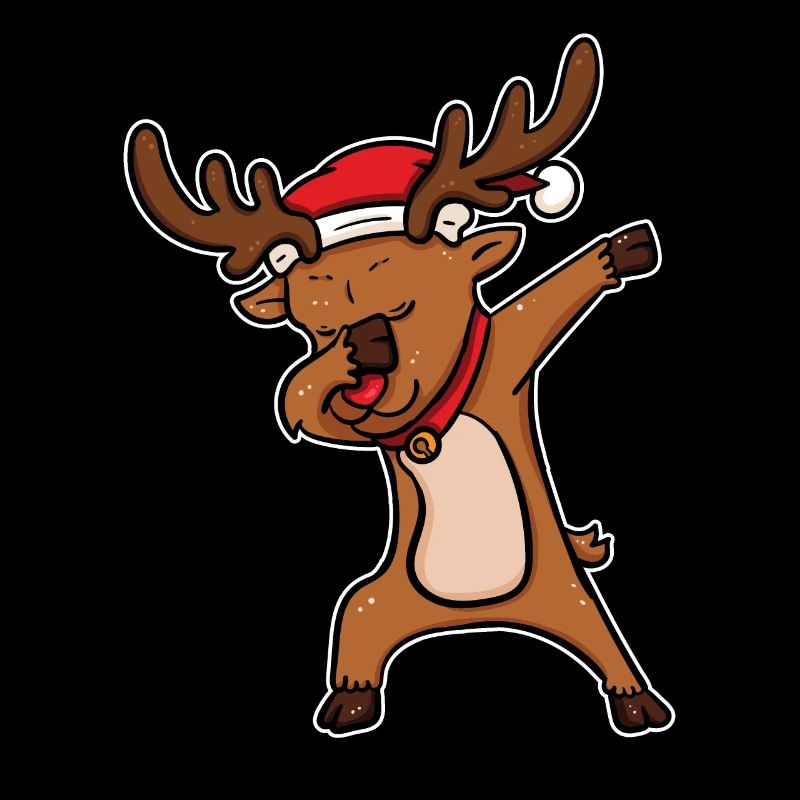 Reindeer Rudolf Funny Dabbing Christmas Gift