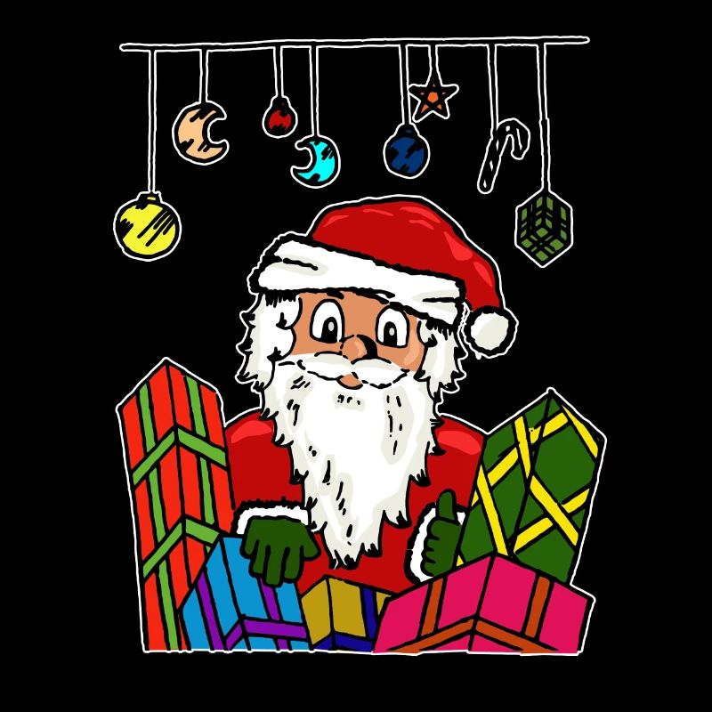 weihnachtsmann nikolaus geschenk shirt